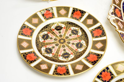 Lot 909 - Ten Royal Crown Derby Imari plates