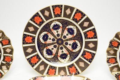 Lot 909 - Ten Royal Crown Derby Imari plates