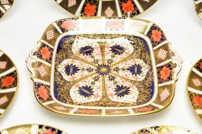 Lot 909 - Ten Royal Crown Derby Imari plates