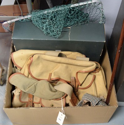 Lot 386 - A collection of fishing and country sports accessories
