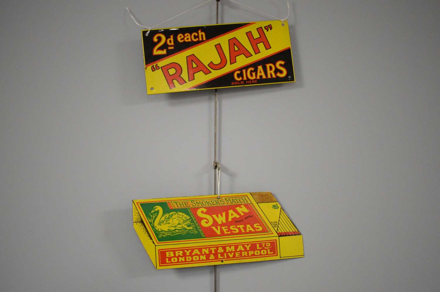 Lot 389 - Two enamel tobacco advertising signs