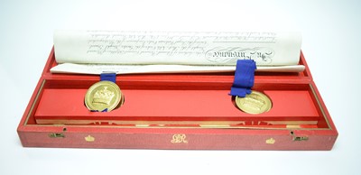Lot 708 - A George V manuscript and illuminated Grant of Arms to Norman Fletcher of Eden Brows Armathwaite