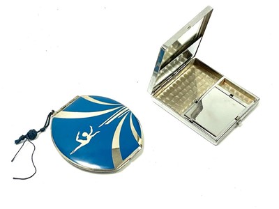 Lot 1143 - A 1920s Beautibox Art Deco compact, and a demi carryall