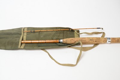 Lot 402 - A Hardy 'CC de France' Palakona cane trout fly rod