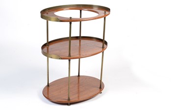Lot 34 - A Victorian three-tier Campaign washstand