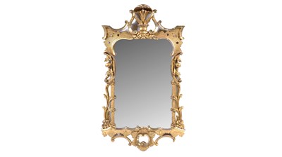 Lot 1312 - A Georgian giltwood wall mirror