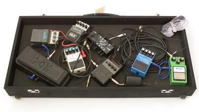 Lot 919 - Guitar effects pedals and a pedalboard