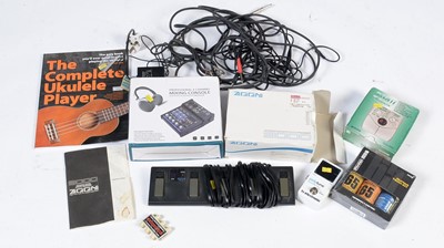 Lot 921A - Guitar pedals, a mixing console and accessories