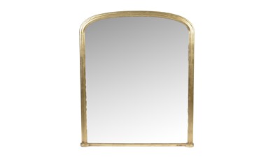 Lot 1313 - A large 19th Century giltwood overmantel mirror