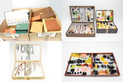 Lot 380 - A collection of fishing flies