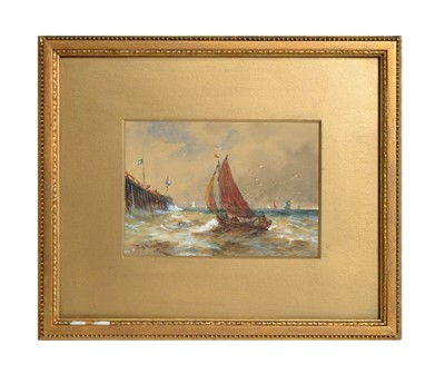 Lot 1044 - Thomas Bush Hardy - Off Schevening | watercolour