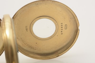 Lot 517 - Goldsmiths & Silversmiths Co Ltd (retailers): an 18ct yellow gold cased half-hunter pocket watch