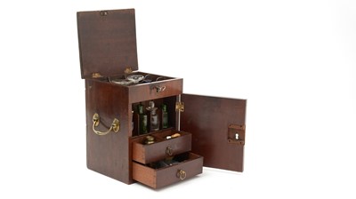 Lot 739 - A 19th Century mahogany apothecary cabinet