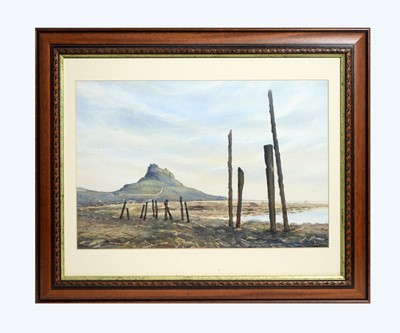 Lot 1046 - John Cartmel-Crossley - Lindisfarne Castle Holy Island | watercolour