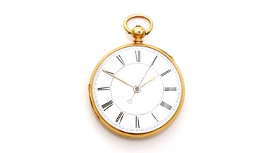 Lot 577 - Gresham & Son, Leeds & Bradford: an 18ct yellow gold cased open faced pocket watch