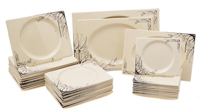 Lot 91 - A Clarice Cliff Art Deco 'Biarritz' dinner service