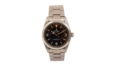 Lot 578 - Rolex Oyster Perpetual Explorer: a steel cased automatic wristwatch, ref 1016