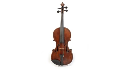 Lot 768 - German violin with decorated back