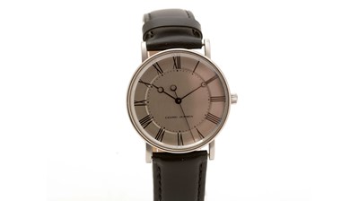 Lot 584 - Georg Jensen: a steel cased automatic wristwatch