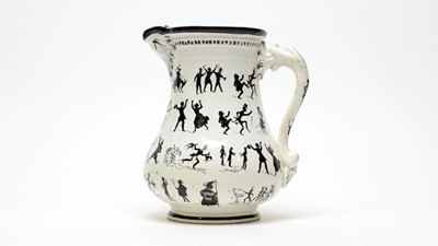 Lot 903 - Staffordshire silhouette jug