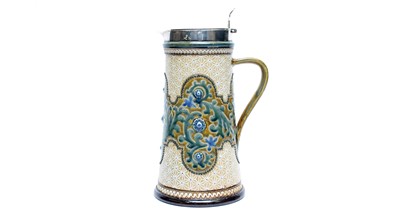 Lot 899 - Doulton claret jug by Frank A Butler