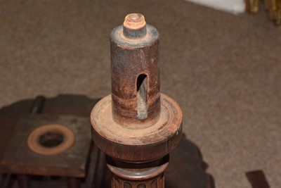 Lot 1490 - A George III style well-carved mahogany tilt-action table