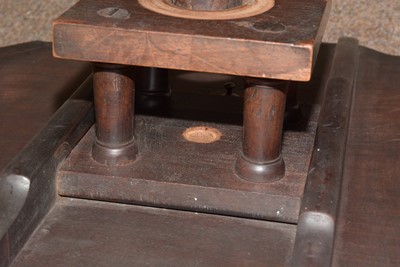 Lot 1490 - A George III style well-carved mahogany tilt-action table