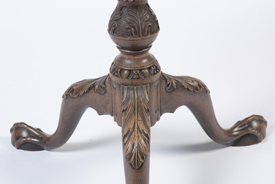 Lot 1490 - A George III style well-carved mahogany tilt-action table