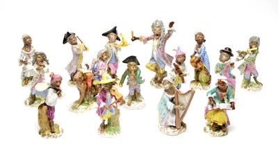Lot 928 - Meissen Monkey band