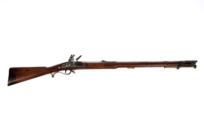 Lot 879 - An early 19th Century Volunteer flintlock Baker rifle, by Ketland, with bayonet