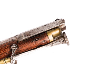 Lot 879 - An early 19th Century Volunteer flintlock Baker rifle, by Ketland, with bayonet