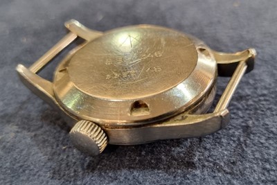 Lot 530 - Jaeger LeCoultre: a steel cased manual wind military wristwatch
