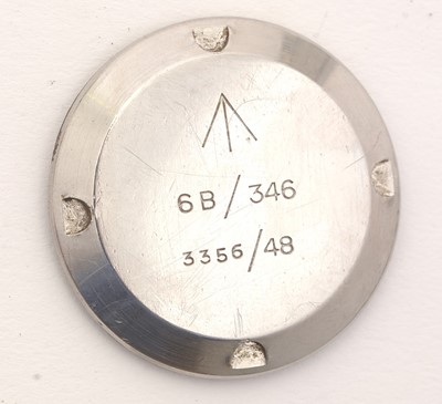 Lot 530 - Jaeger LeCoultre: a steel cased manual wind military wristwatch