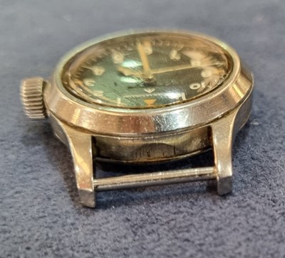 Lot 530 - Jaeger LeCoultre: a steel cased manual wind military wristwatch