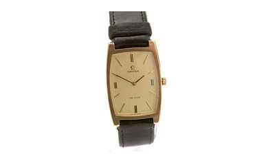 Lot 564 - Omega De Ville: a 9ct yellow gold cased manual-wind wristwatch