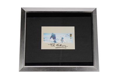 Lot 750 - A 'Team Everest' postcard autographed by Edmund Hillary