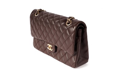 Lot 993 - A Chanel classic double flap matelasse shoulder bag
