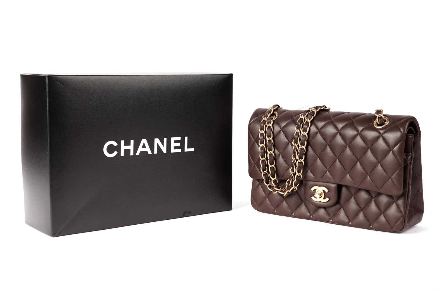Lot 993 - A Chanel classic double flap matelasse shoulder bag