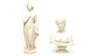 Lot 892 - Parian Bust Clytie