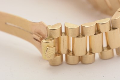 Lot 587 - Rolex Oyster Perpetual Day-Date: an 18ct yellow gold cased automatic wristwatch
