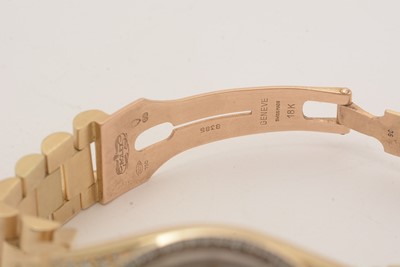 Lot 587 - Rolex Oyster Perpetual Day-Date: an 18ct yellow gold cased automatic wristwatch