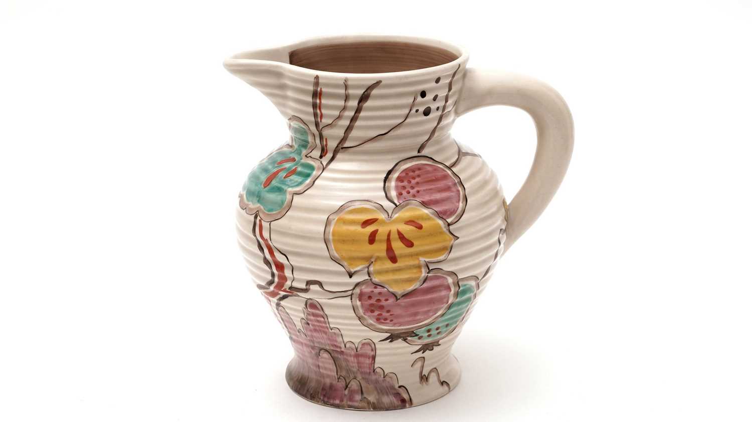 Lot 94 - Clarice Cliff floral jug