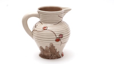 Lot 94 - Clarice Cliff floral jug