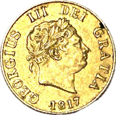 Lot 93 - A George III gold half sovereign, 1817