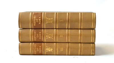 Lot 349 - A three volume History of York, 1785