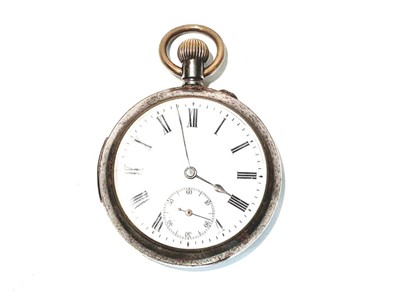 Lot 135 - A gun metal pocket watch