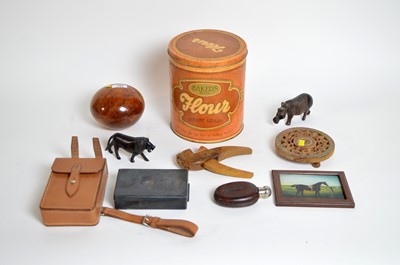 Lot 486 - An early 20th Century silver sandwich box; and other collectibles