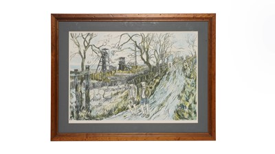 Lot 118 - Tom McGuinness - The Allotments, Easington | limited edition lithograph