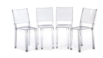 Lot 51 - Philippe Starck for Kartel - La Marie: four polycarbonate 'Ghost' chairs