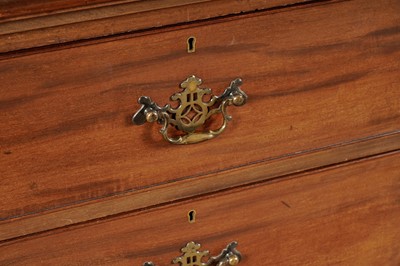 Lot 971 - W M Richardson, Leeds: A large good quality Georgian style mahogany breakfront glazed bookcase